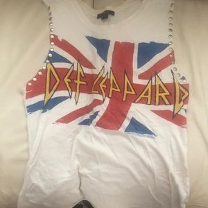 Forever 21 Def Leppard muscle tee, size US small
